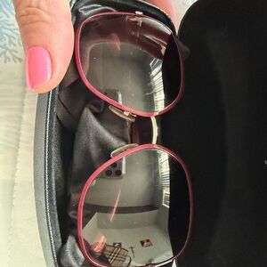 Salvatore Ferragamo Burgundy Sunglasses
